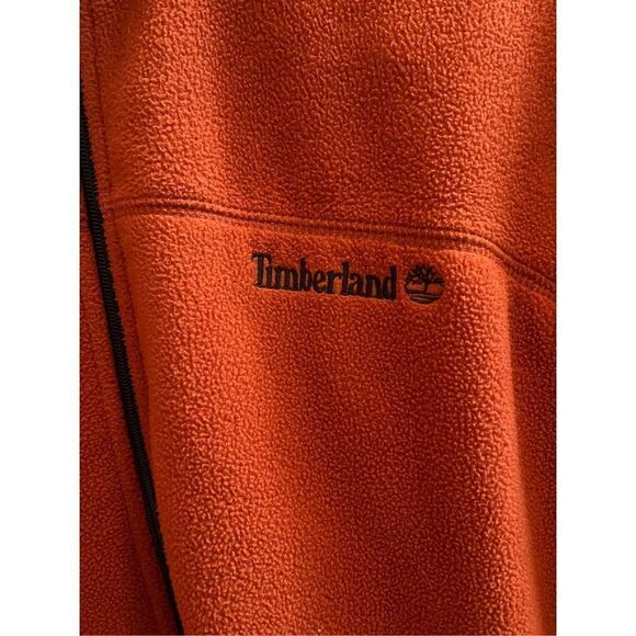 Timberland Rust Fleece Full Zip Up sz XL EUC - Picture 2 of 7